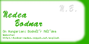 medea bodnar business card